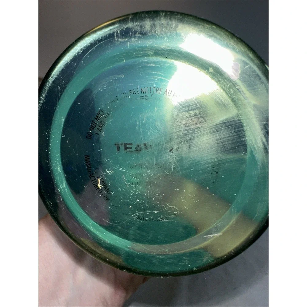 Teavana Contour 16 oz Green Stainless Tumbler - COMPLETE with Infuser Basket